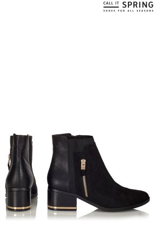 Call It Spring Ladies Zipper Detail Boots